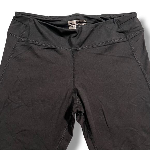 RBX Womens Performance Athletic Leggings Skinny Leg Ankle Length Black XL - Picture 2 of 9